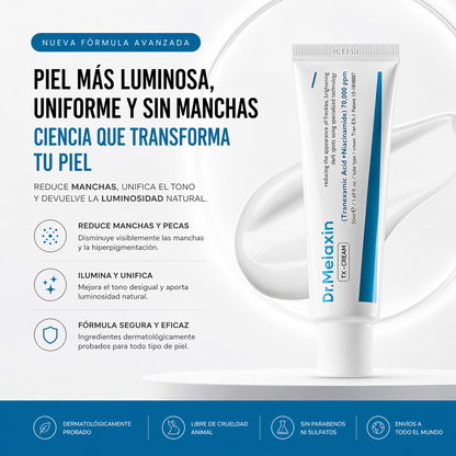 DR. Melaxin TX Ácido Tranexámico CREMA | Crema para pecas en la piel