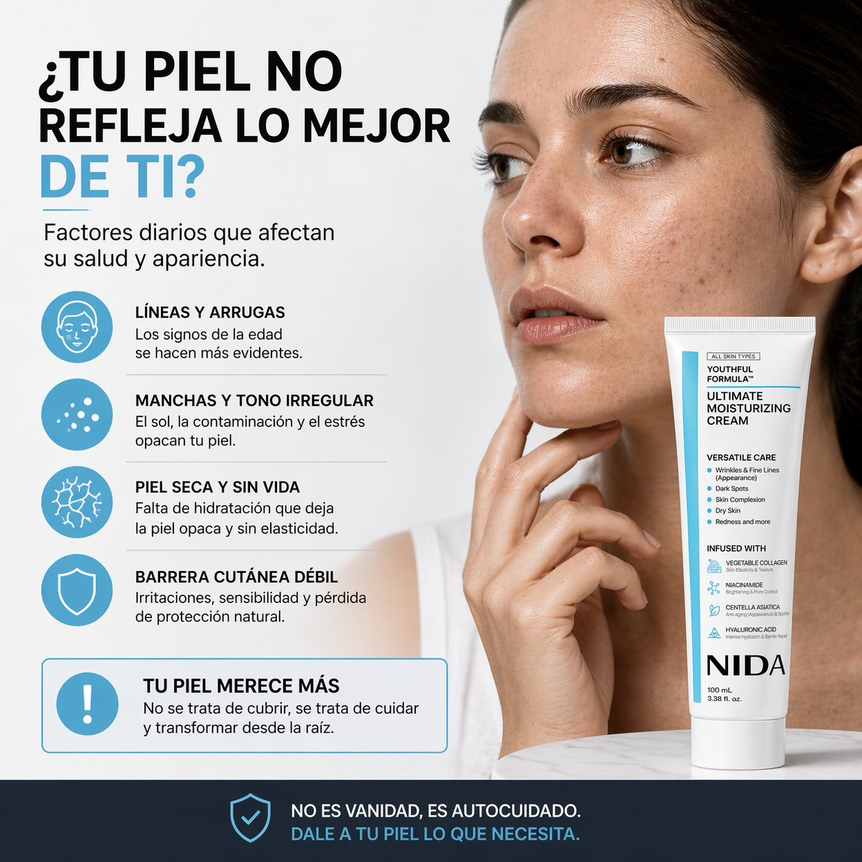 Crema Facial NIDA Anti-Edad
