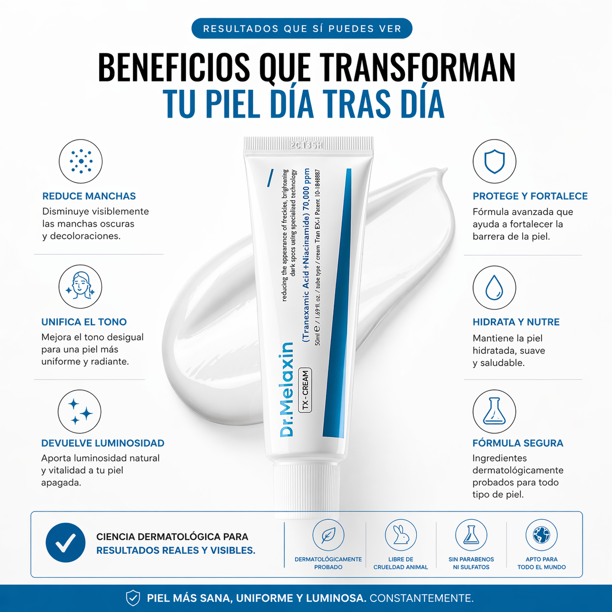 DR. Melaxin TX Ácido Tranexámico CREMA | Crema para pecas en la piel