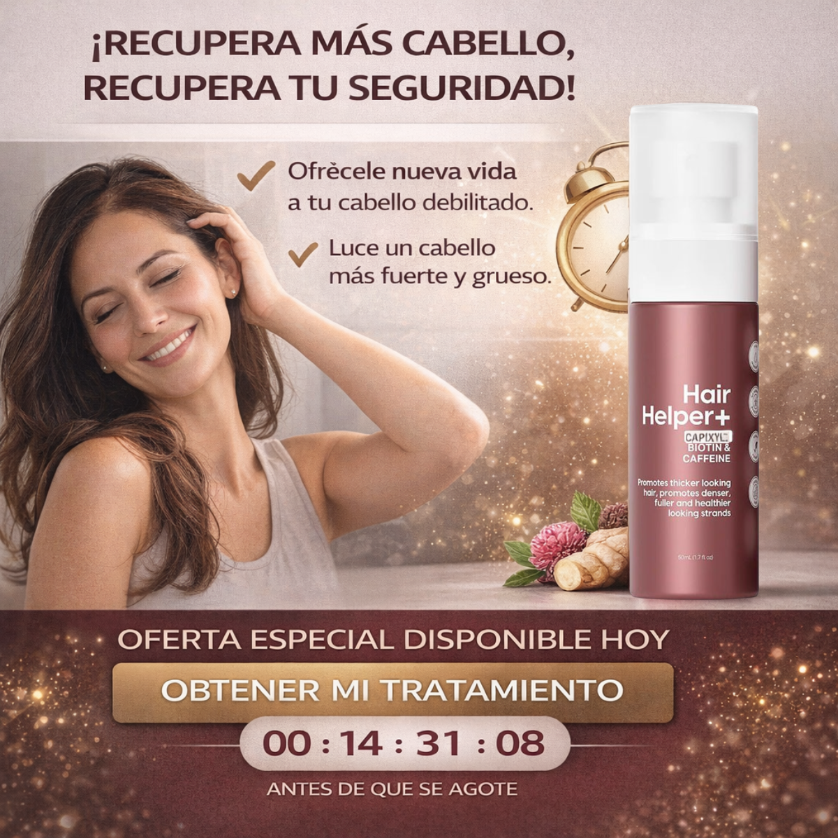 Hair Helper + Spray | Suero para el crecimiento del cabello