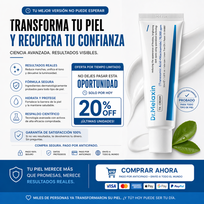 DR. Melaxin TX Ácido Tranexámico CREMA | Crema para pecas en la piel