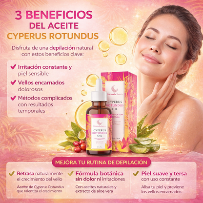 Aceite de Cyperus Rotundus Natural Caramela Beauty