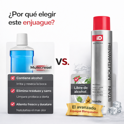 Enjuague Bucal Blanqueador iD Stain Hismile Japones