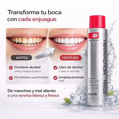 Enjuague Bucal Blanqueador iD Stain Hismile Japones