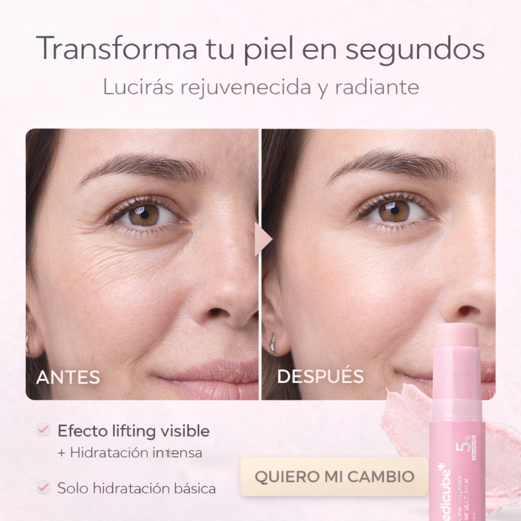 Medicube PDRN Bálsamo Multi Volumen Colágeno Rosa - Solución Antienvejecimiento Todo en Uno