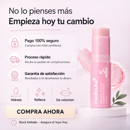 Medicube PDRN Bálsamo Multi Volumen Colágeno Rosa - Solución Antienvejecimiento Todo en Uno