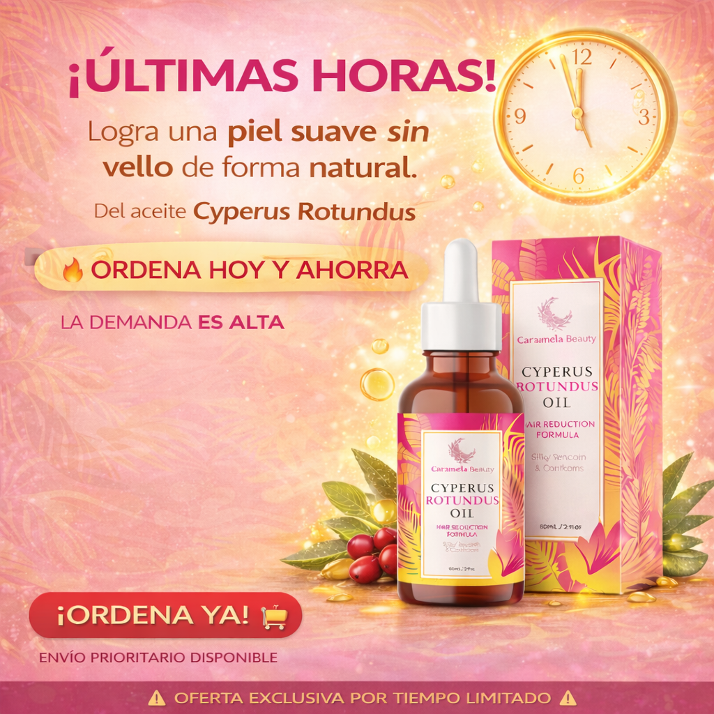 Aceite de Cyperus Rotundus Natural Caramela Beauty
