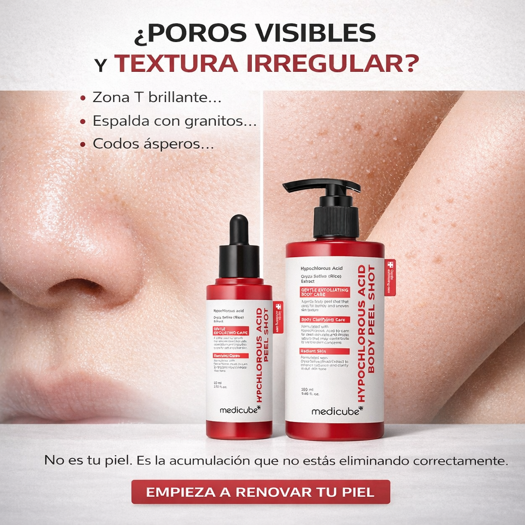 Set de suero exfoliante con extracto de arroz
